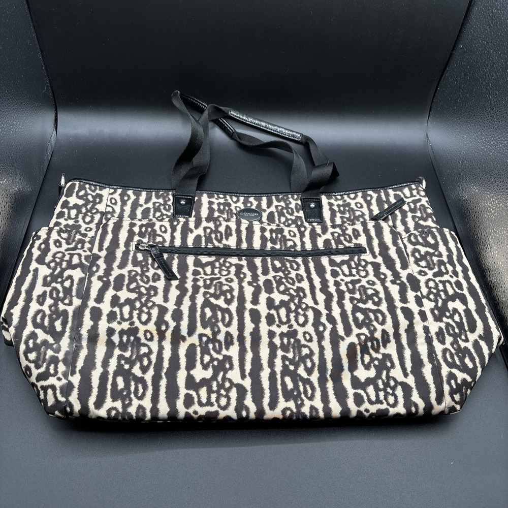 COACH Gateway Ocelot Print‎ Nylon Diaper Bag Large Tote F31982